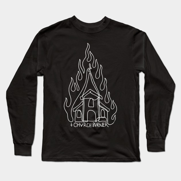 CHVRCH BVRNER Long Sleeve T-Shirt by btcillustration